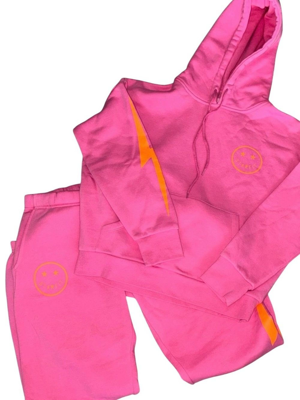 Starfit Pink Cozy Sweatsuit Set Small Y2K Lounge Matching EUC Womens XS Girls XL